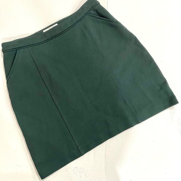 BODEN Hunter Green A-Line Skirt SIZE 8R Knee Length with Pockets - Picture 1 of 8